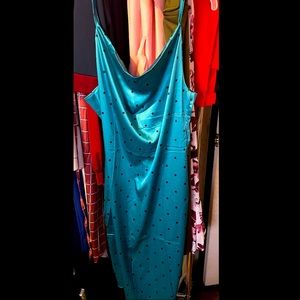 Cowneck cocktail dress